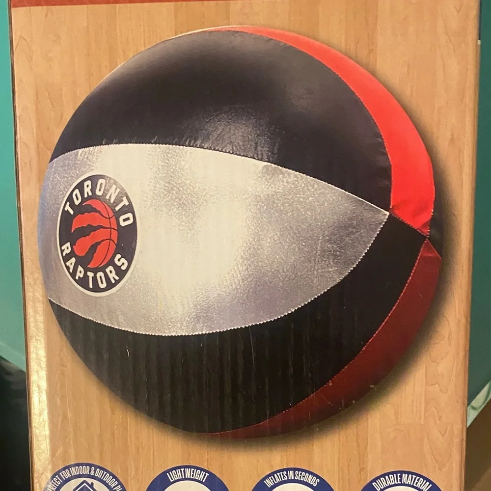 NBA 24-Inch Inflatable Ball with Raptor logo - Picture 4 of 4